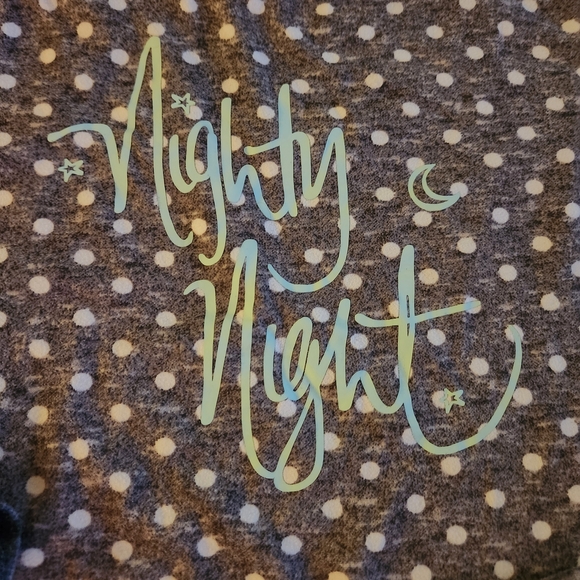 Jane and Bleecker Gray Pajama Set with White Dots - Picture 2 of 3